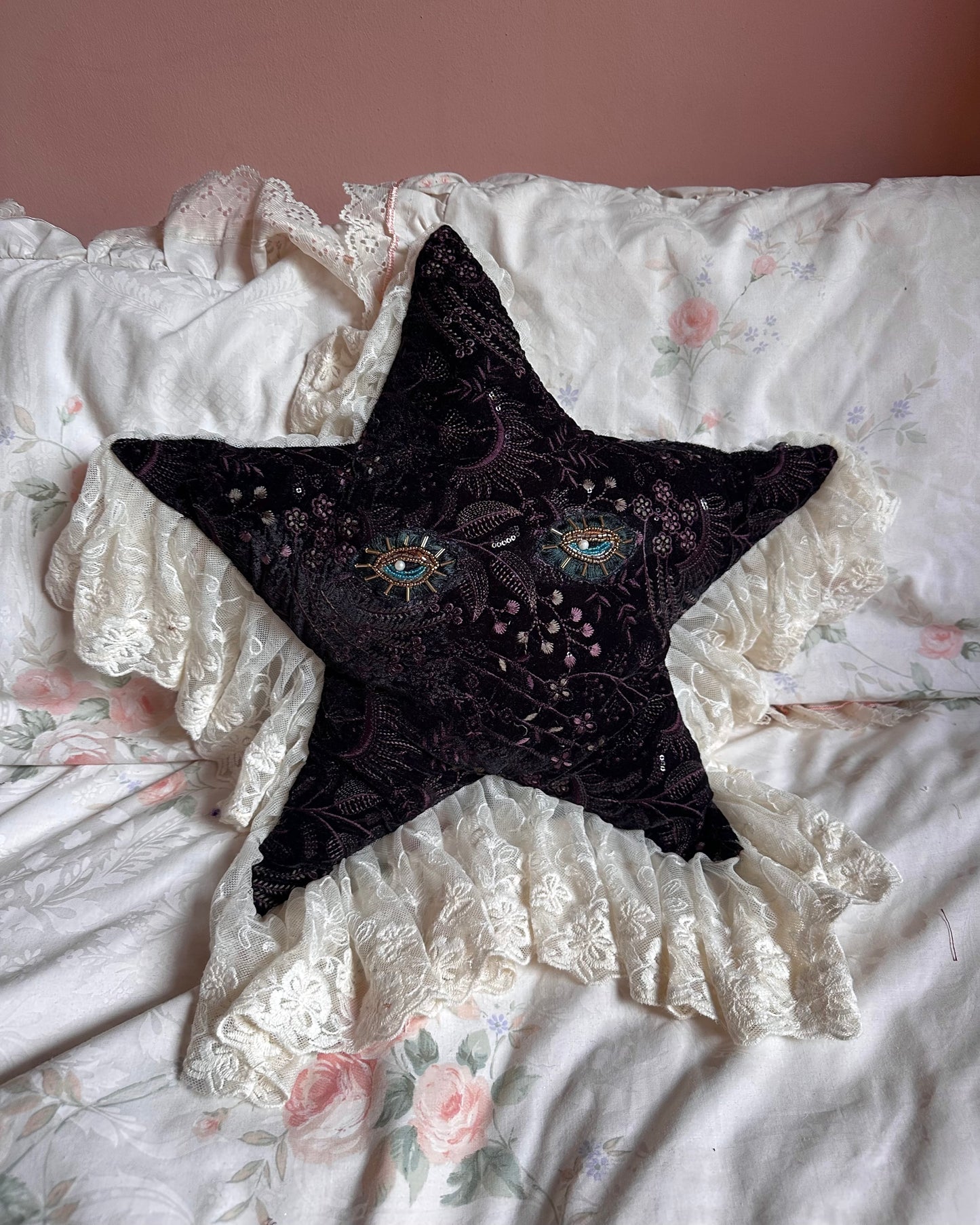 Star Face Shaped Pillow in Winnie