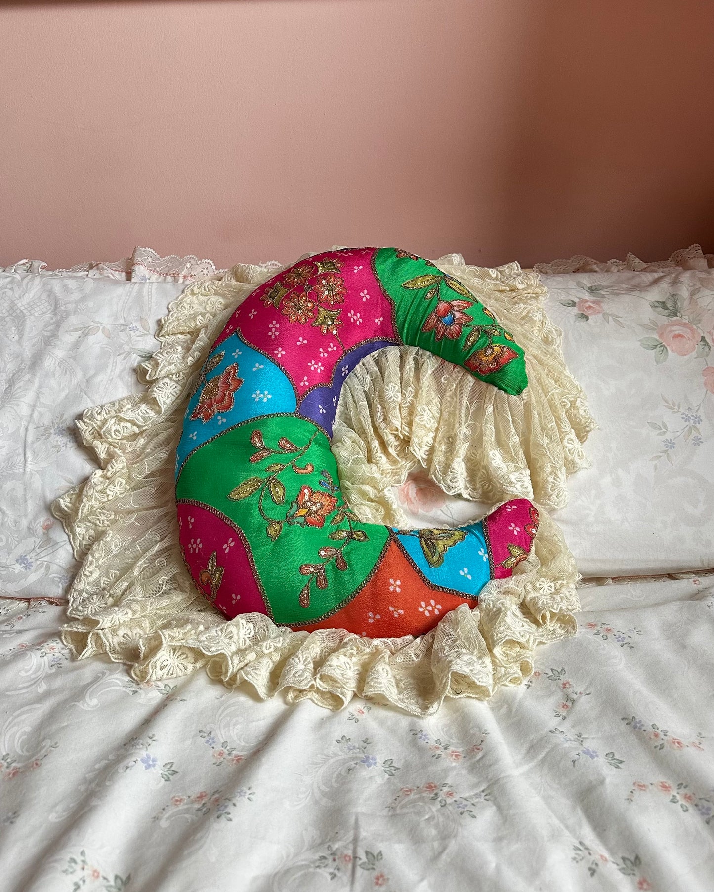 Moon Shaped Pillow in Whimsigoth