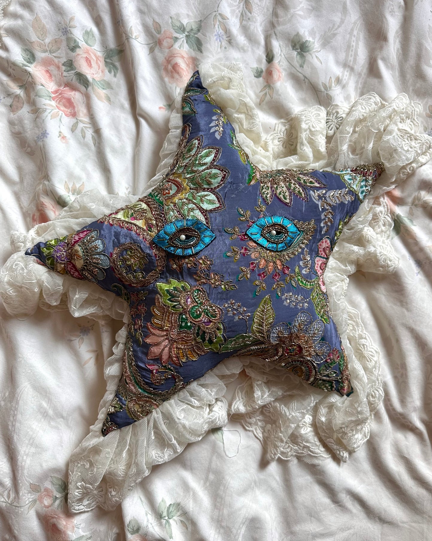 Star Face Shaped Pillow in Aphrodite