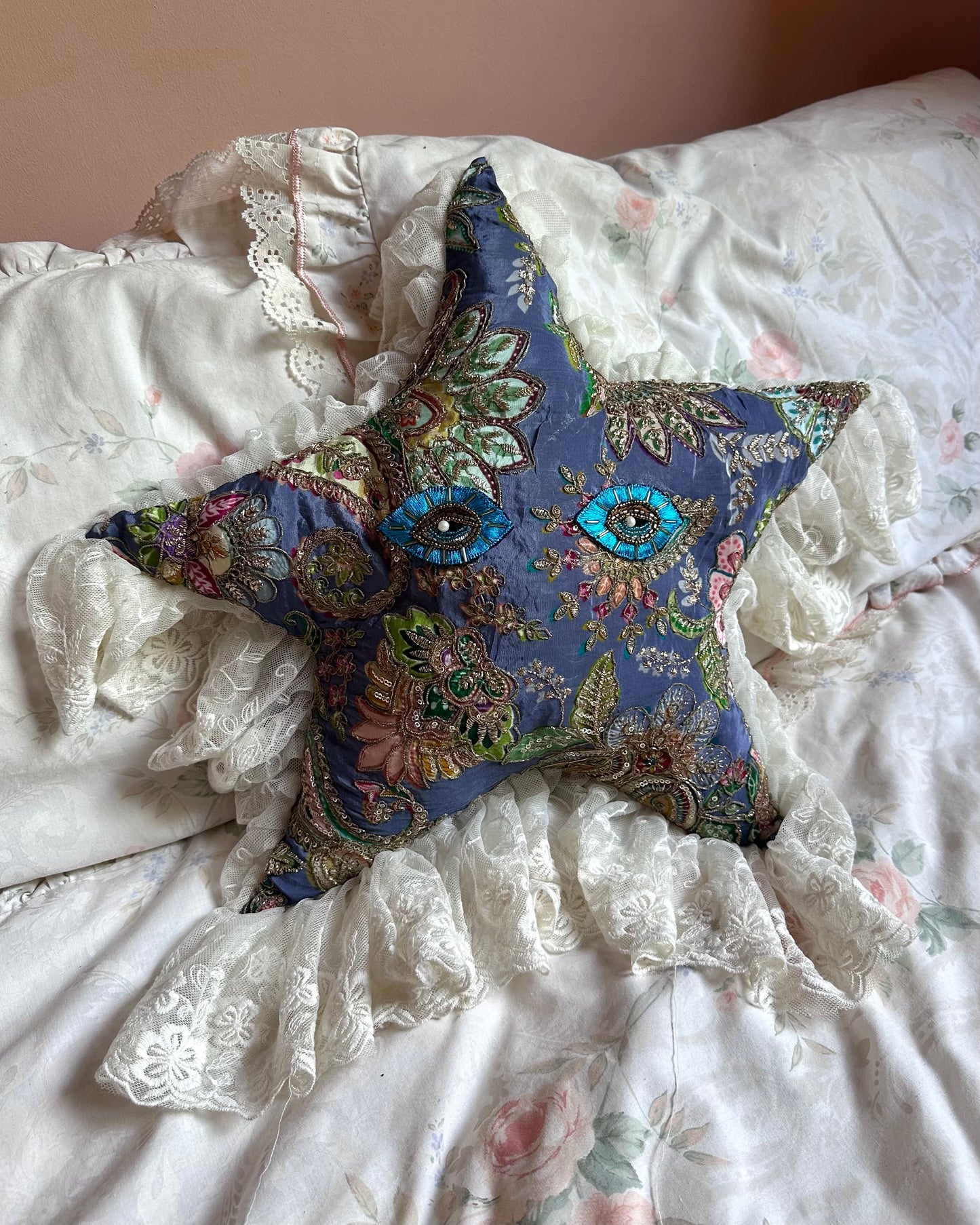 Star Face Shaped Pillow in Aphrodite