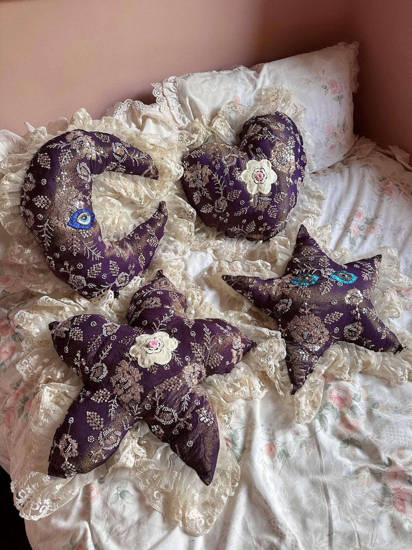 Heart Shaped Pillow in Pegasus