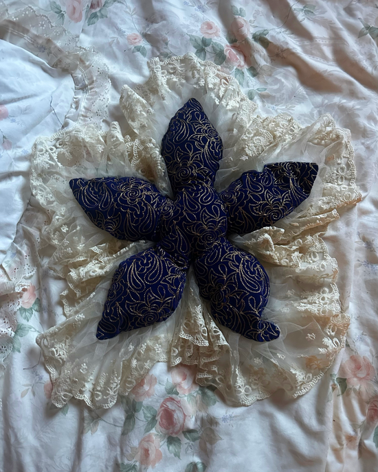 Flower Shaped Pillow in Moon