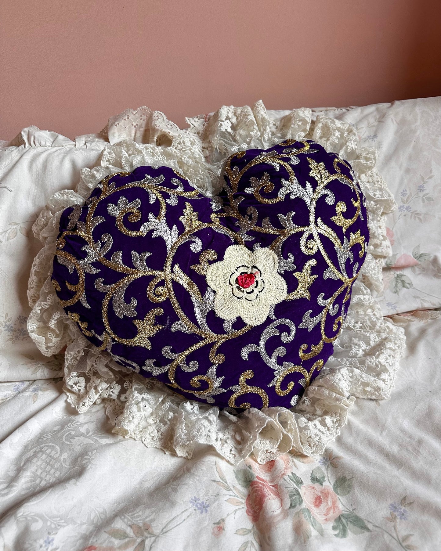 Heart Shaped Pillow in Wizard