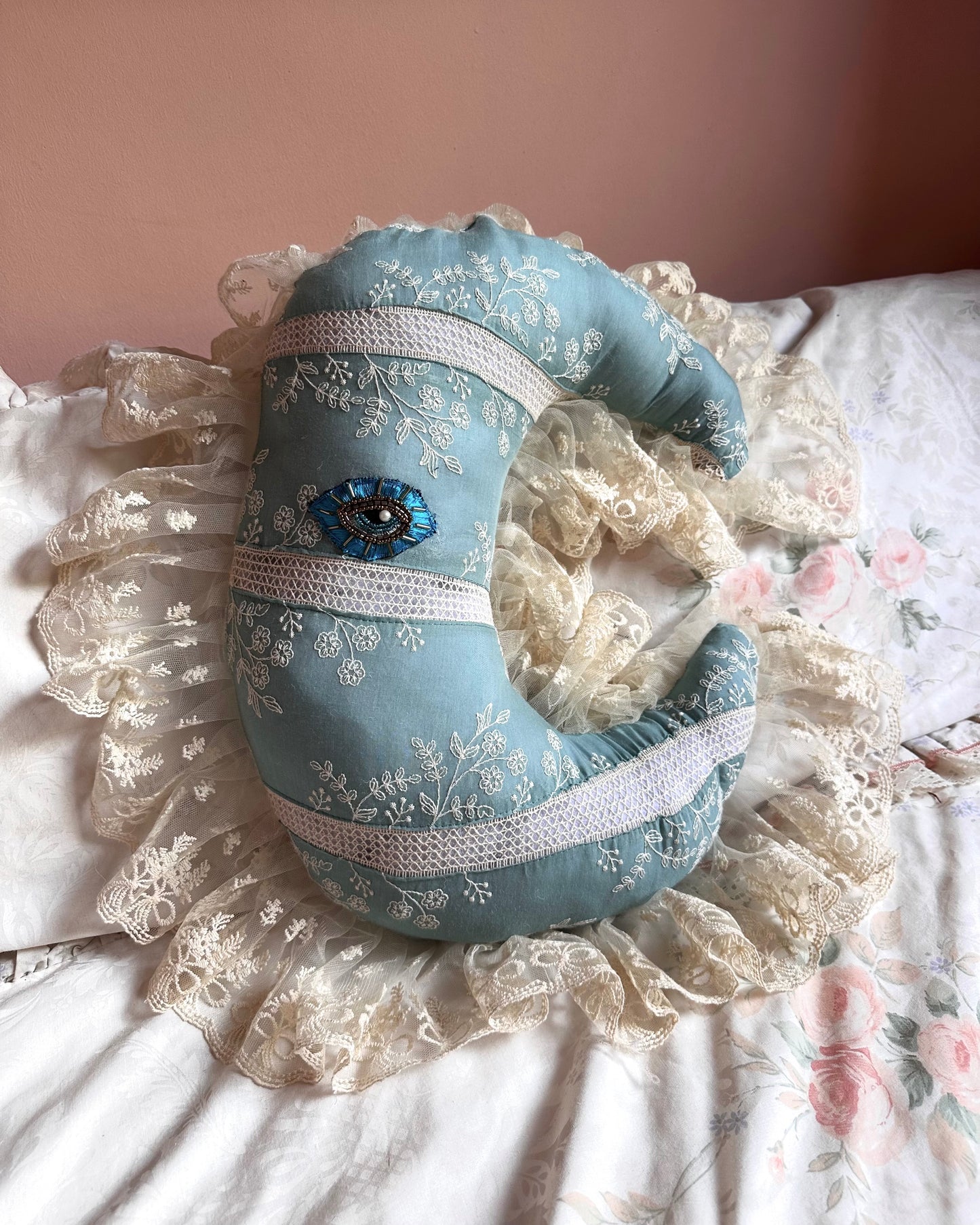 Moonface Pillow in Coquette