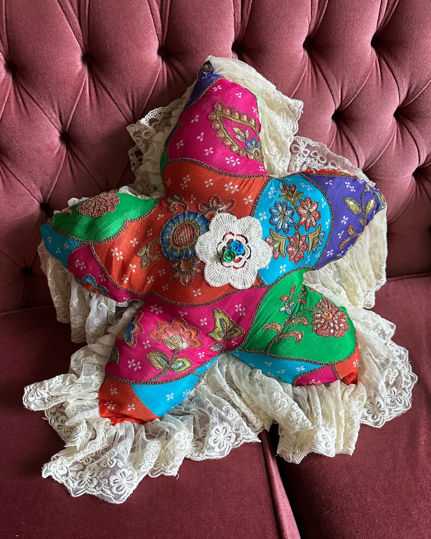 Flower Shaped Pillow in Whimsigoth