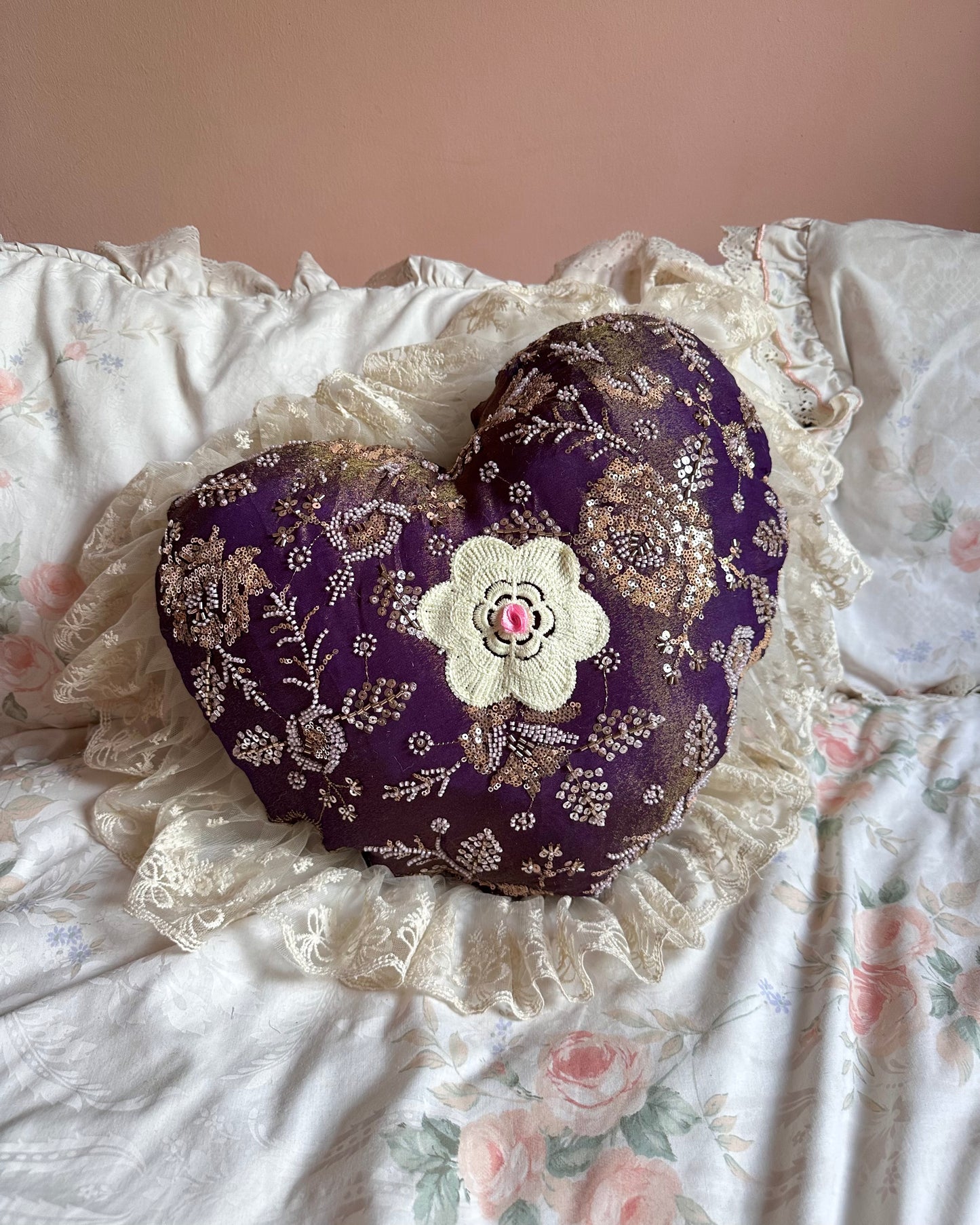Heart Shaped Pillow in Pegasus