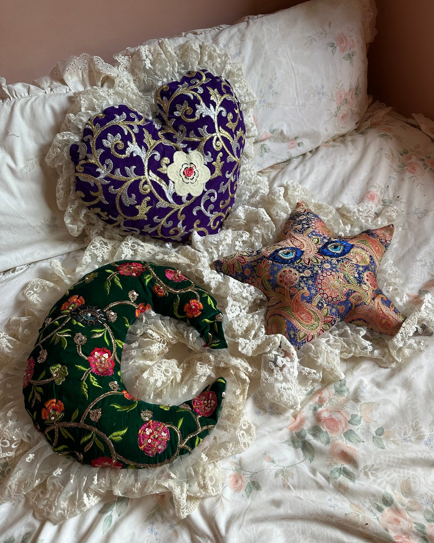 Heart Shaped Pillow in Wizard