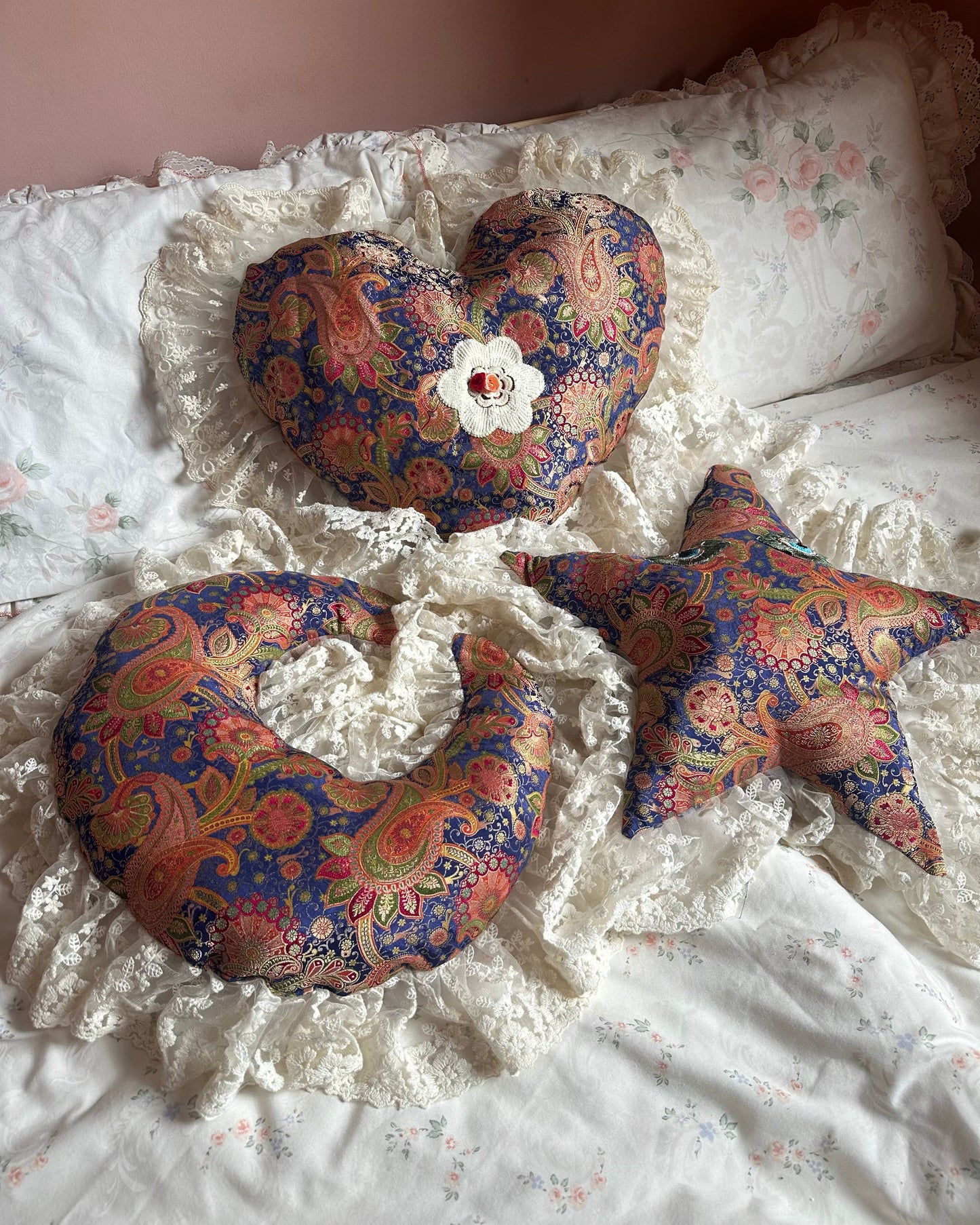 Heart Shaped Pillow in Vera