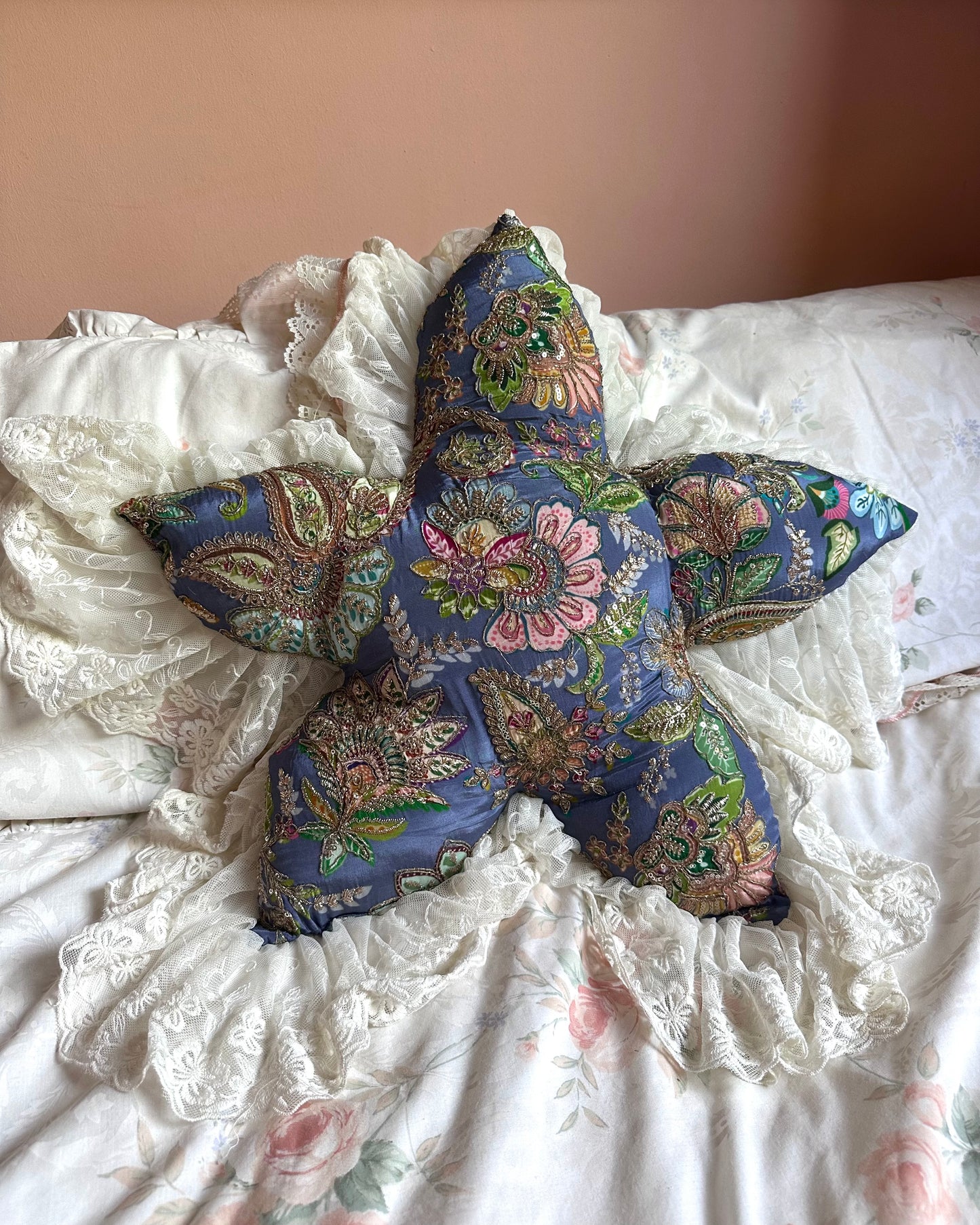 Flower Shaped Pillow in Aphrodite