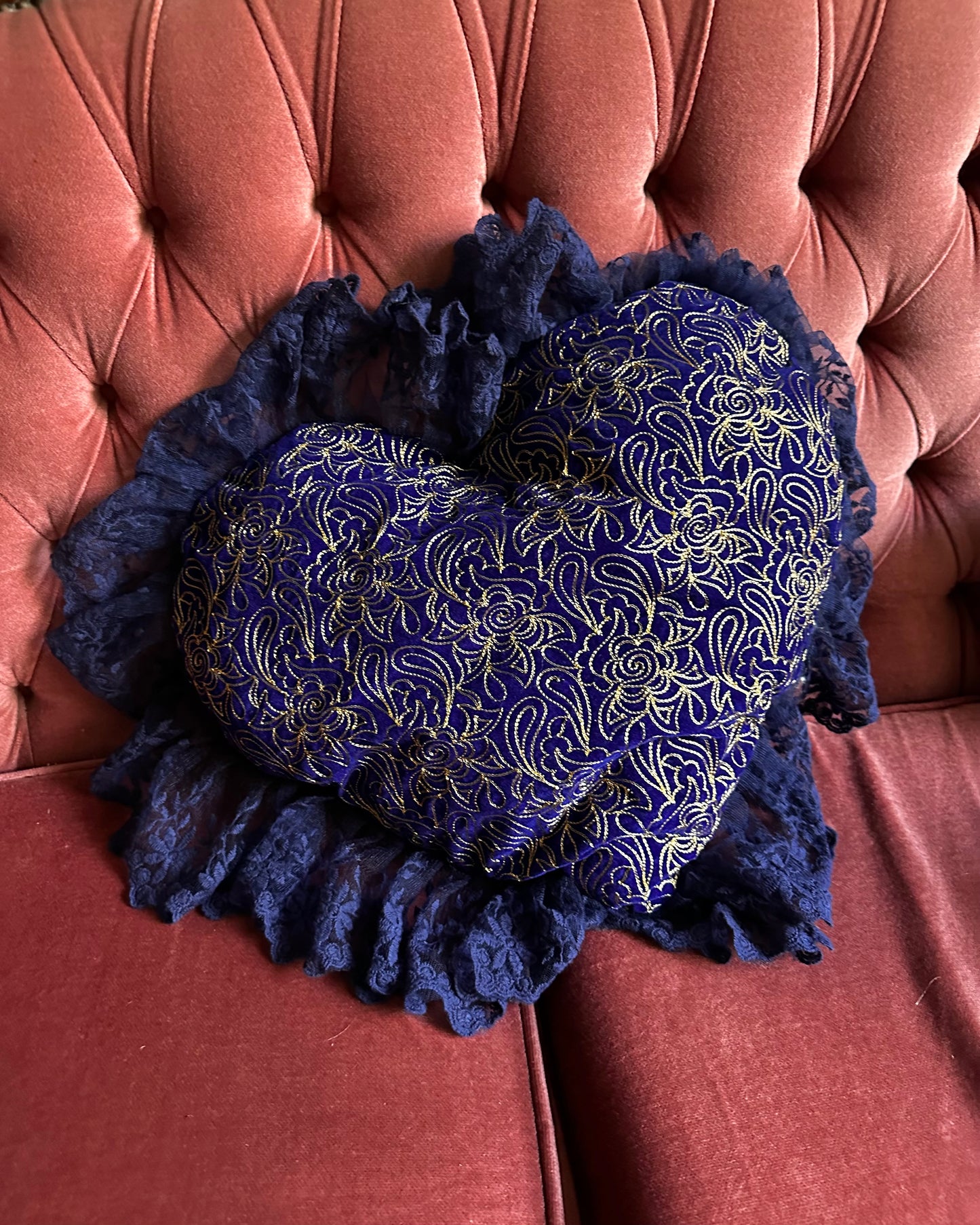 Heart Shaped Pillow in Moonlight