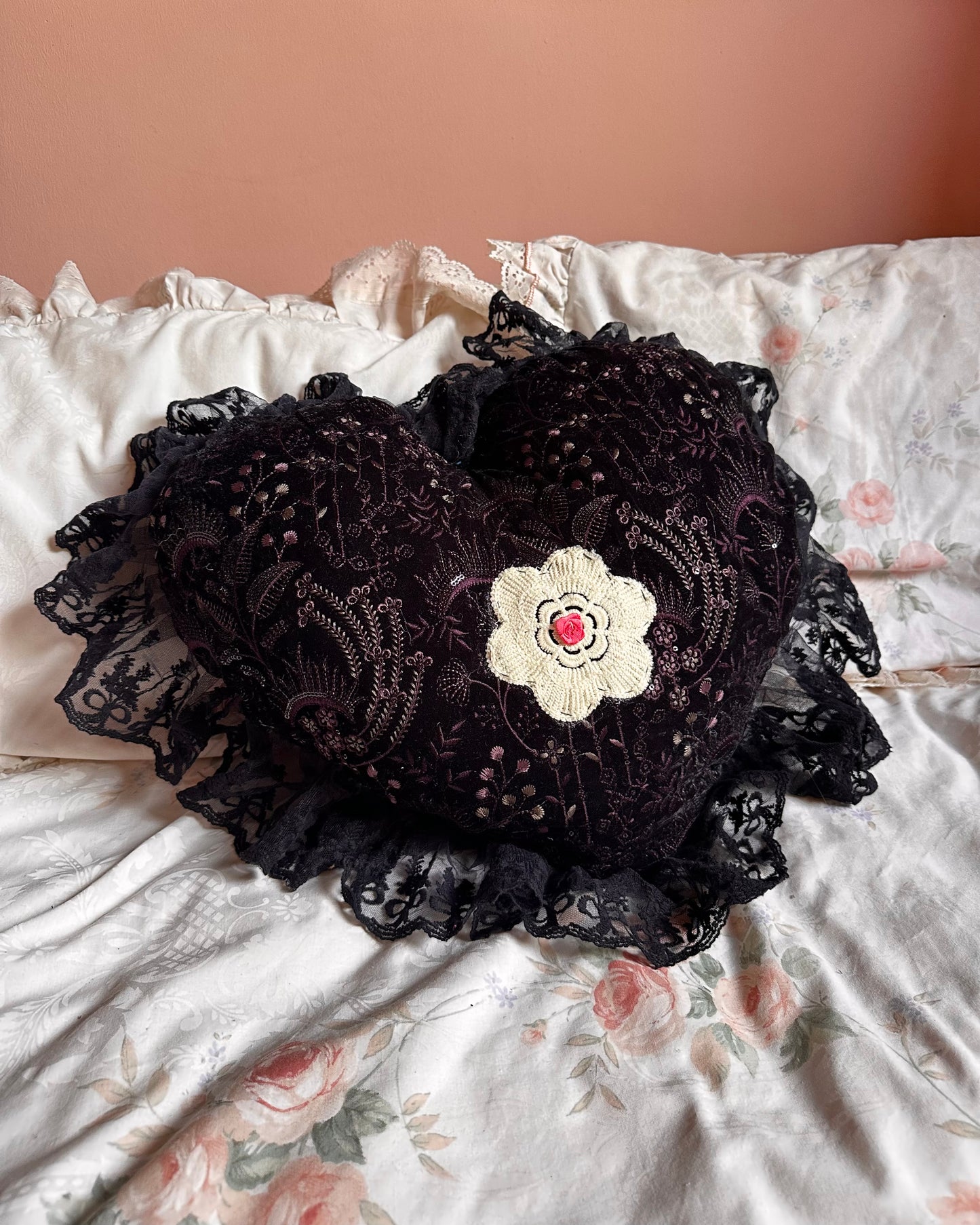 Heart Shaped Pillow in Winnie