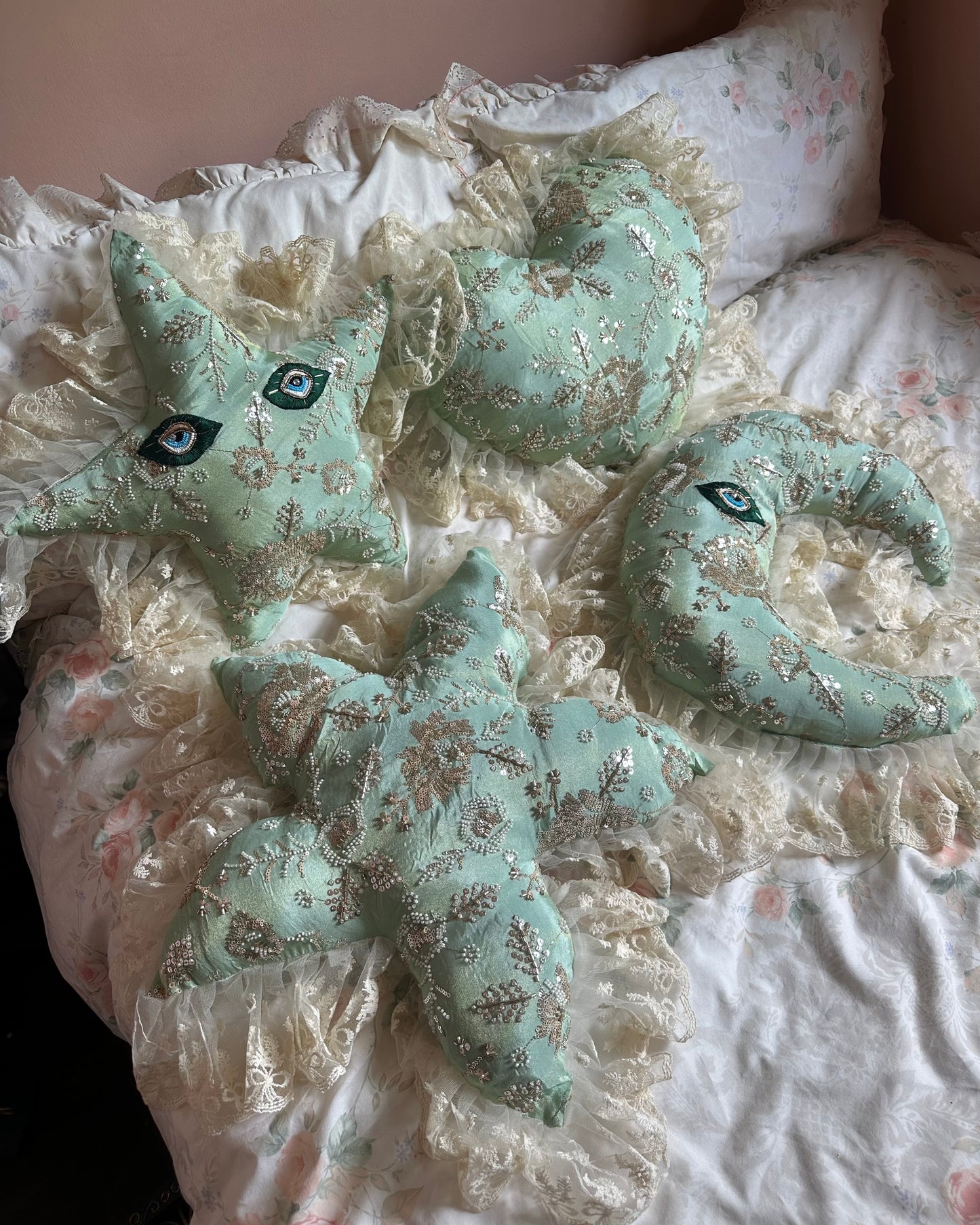 Star Face Shaped Pillow in Marianne