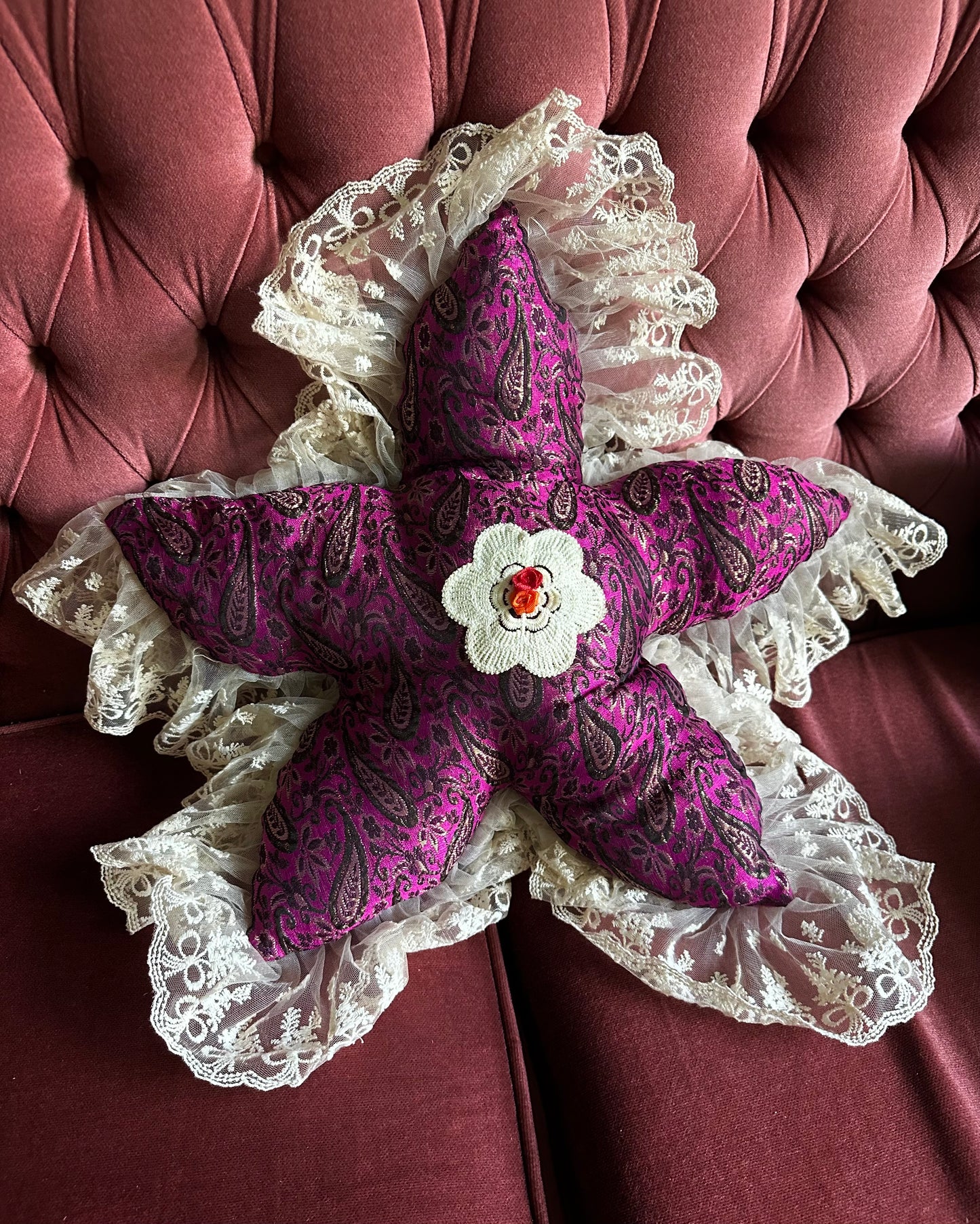 Flower Shaped Pillow in Layla