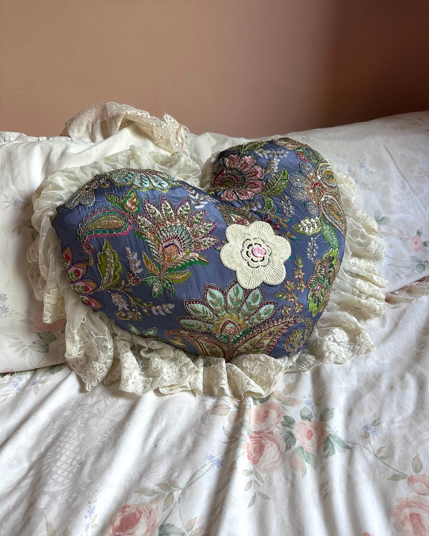 Heart Shaped Pillow in Aphrodite