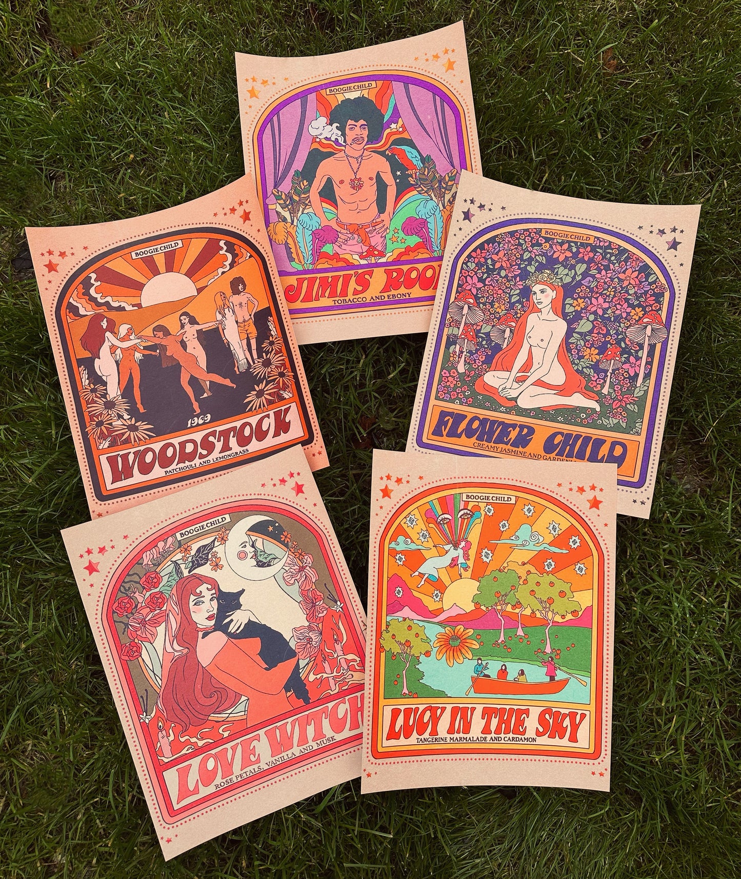 Woodstock 1969 Print - Size 11" x 14"
