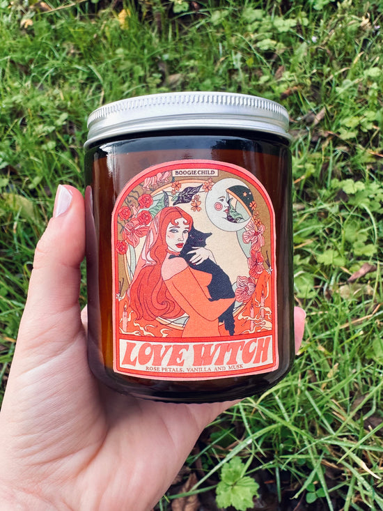 Load image into Gallery viewer, The Love Witch Candle - Rose, Vanilla and Musk
