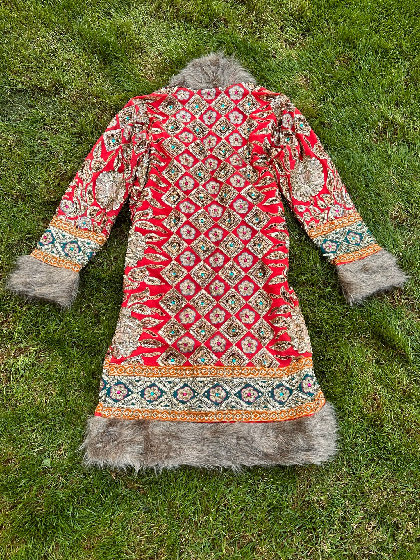 Carnival Afghan Coat Size S