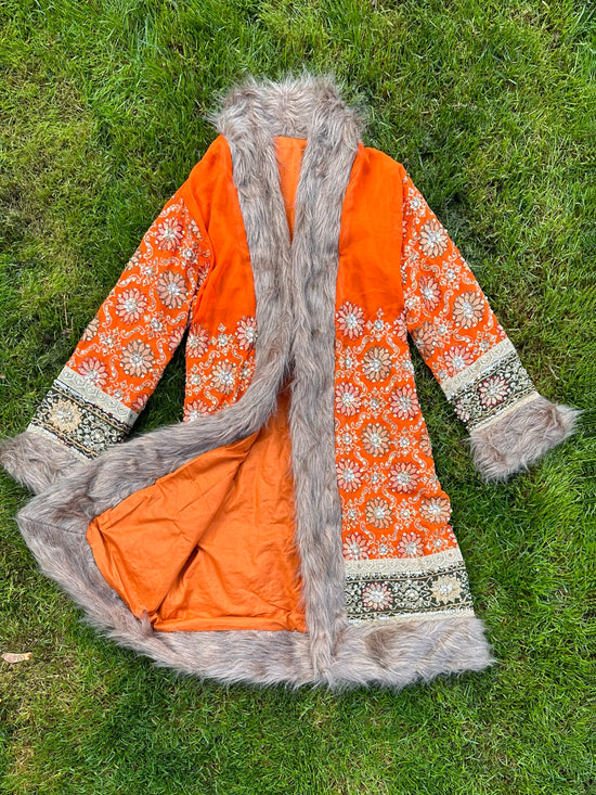 Load image into Gallery viewer, Rubber Soul Afghan Coat Size M-L - Unisex

