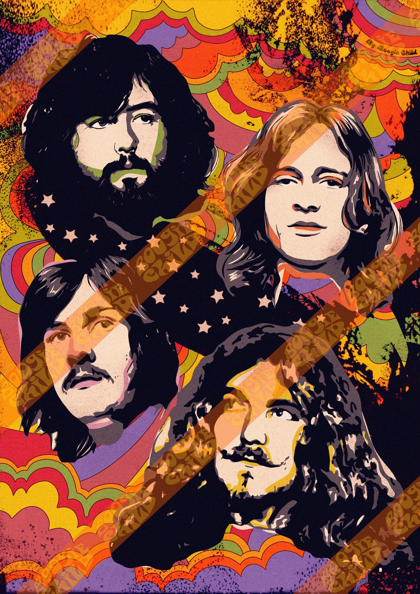 Led Zemplin Led Zeppelin Psychedelic Art