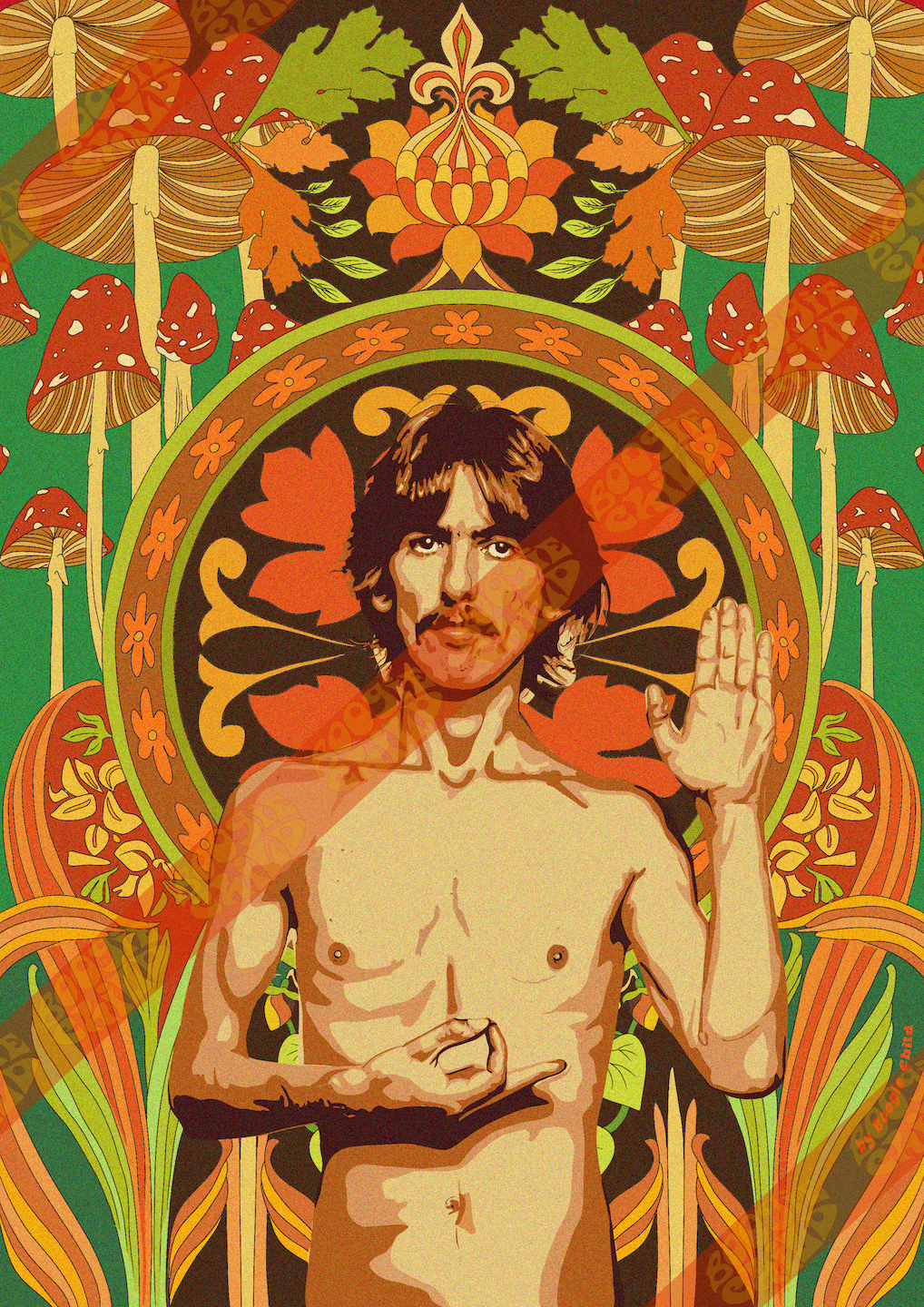 The George Harrison Print - Size A3 / 11.7" × 16.5"