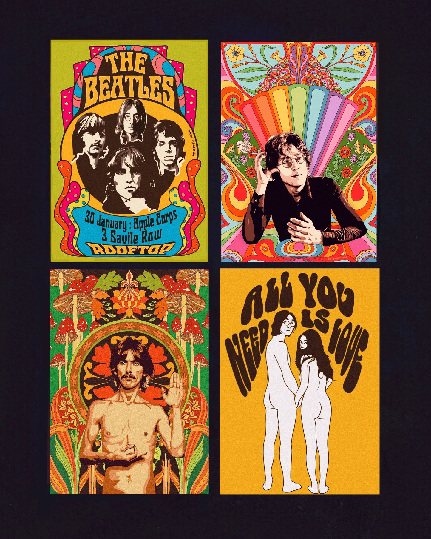 The Beatles Print Bundle (Worth £58.90)
