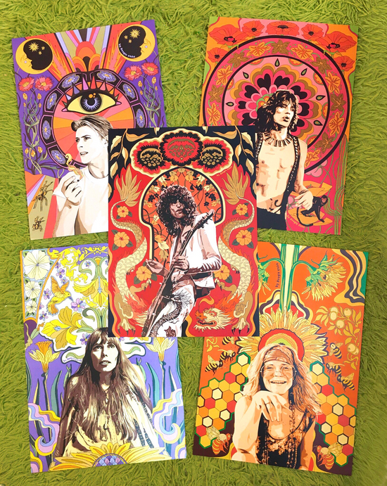 The Jimmy Page Print - Size A3 / 11.7" × 16.5"