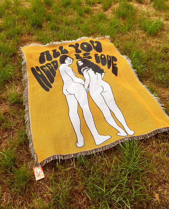 All You Need Is Love Woven Blanket