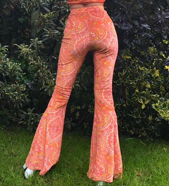 Load image into Gallery viewer, The Velvet Flare Trouser in Lady Jane
