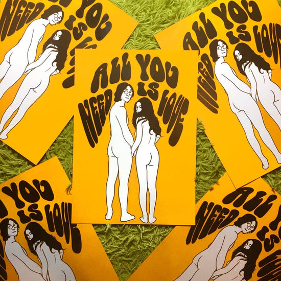 The John and Yoko Print - Size A3 / 11.7" × 16.5"