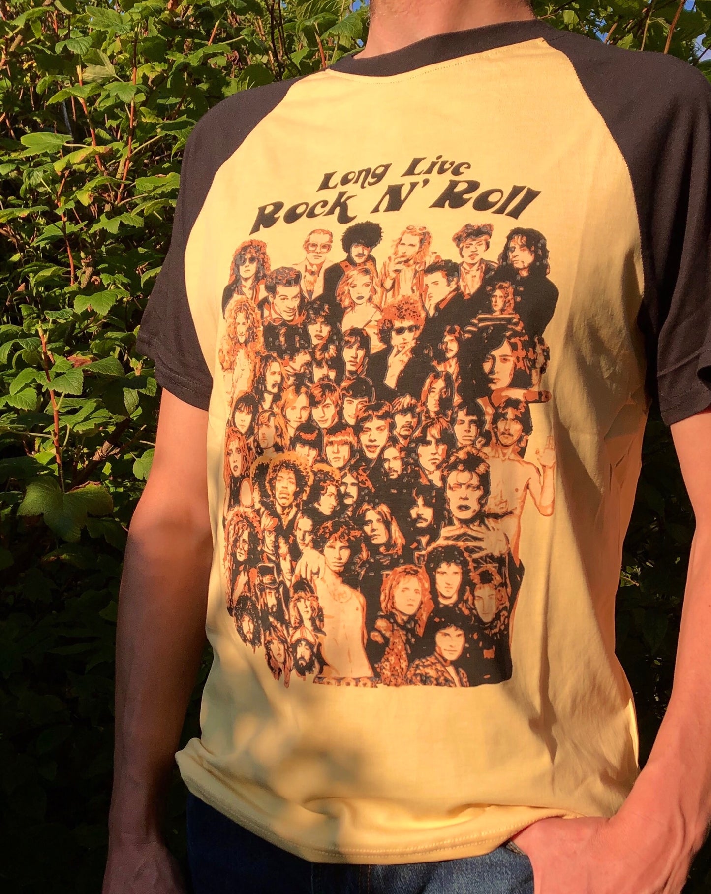 Load image into Gallery viewer, Rock n&amp;#39; Roll Ringer Tee
