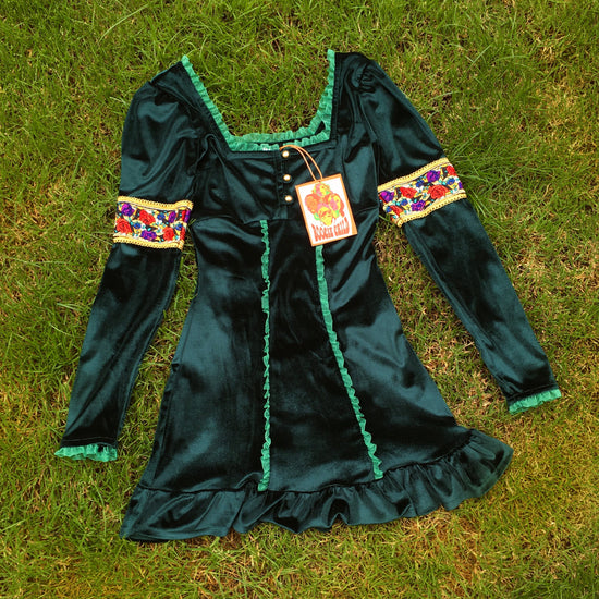 Womens SAMPLE - Stained Glass Velvet Dress Size S