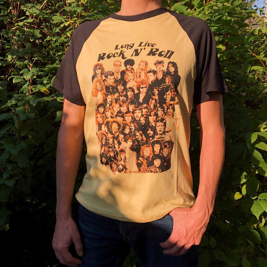 Load image into Gallery viewer, Rock n&amp;#39; Roll Ringer Tee
